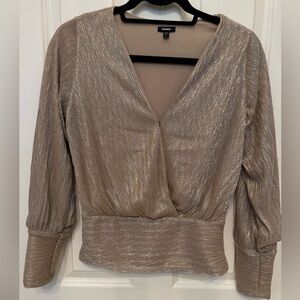 Express metallic thread top, fully lined size small